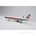 Scale 1/200 Air Canada Lockheed L-1011 Model in 26cm Length White Color Metal Die-Cast Airlines Plane Model for High-End Aircraft Gifts or Personal Collection